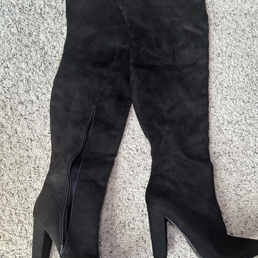 Fashion Nova Black Women's Knee-High Boots(never worn)